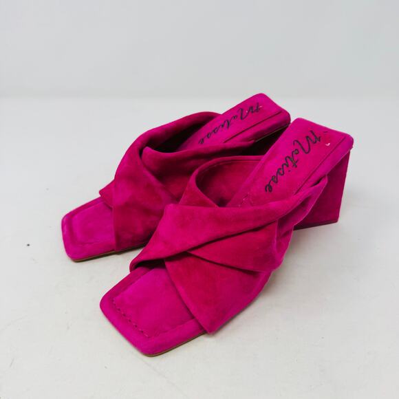 Matisse Dawson Women’s Size 7M Hot Pink Suede Block Heel Sandals - Picture 13 of 13